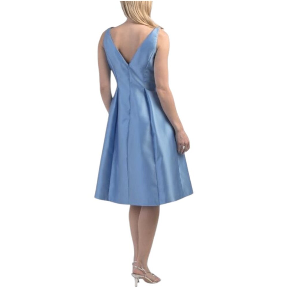 ADRIANNA PAPELL Sleeveless Mikado Cocktail Dress - Picture 2 of 3